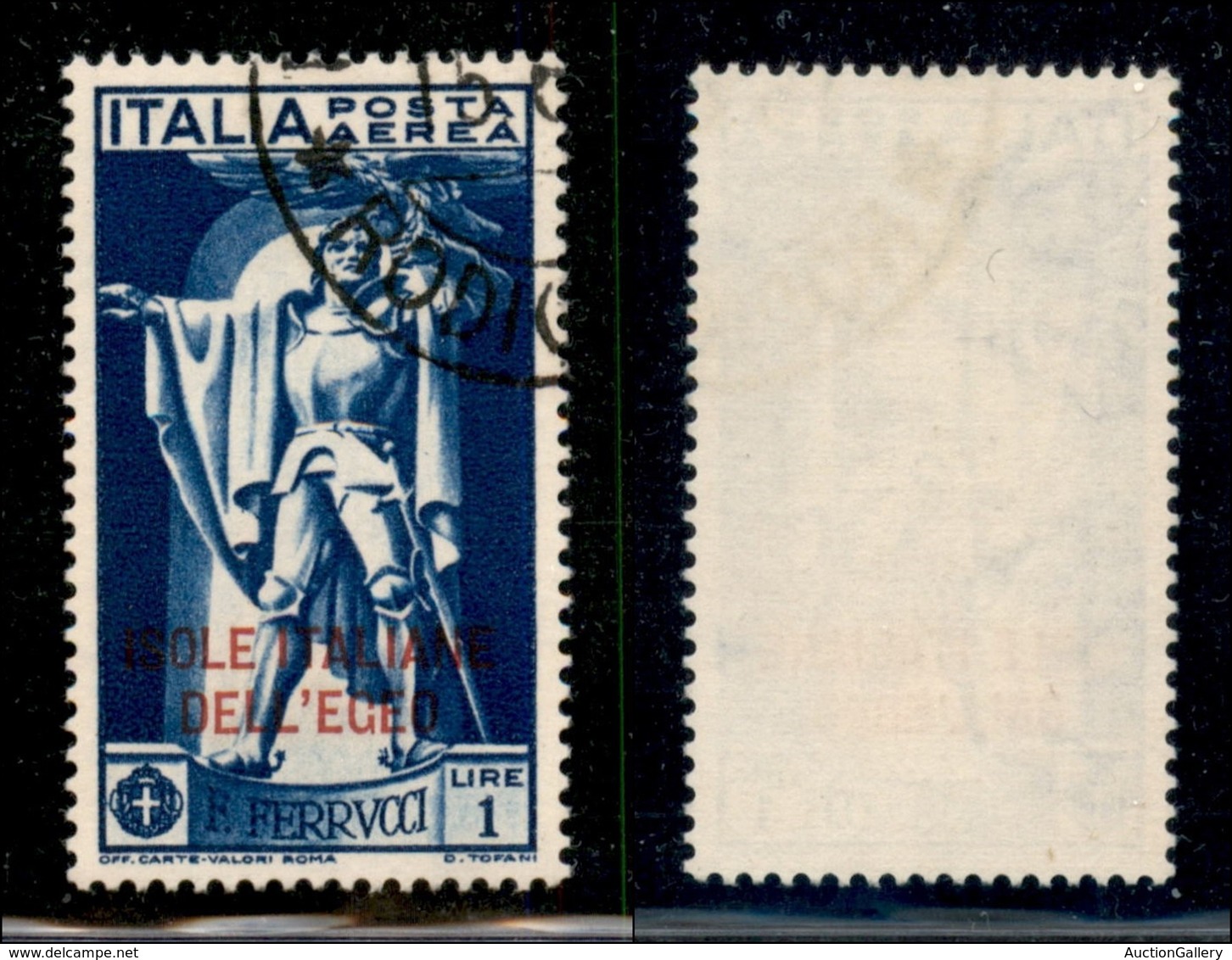 COLONIE - Egeo - 1930 - 1 Lira Ferrucci (2) Usato (40) - Autres & Non Classés