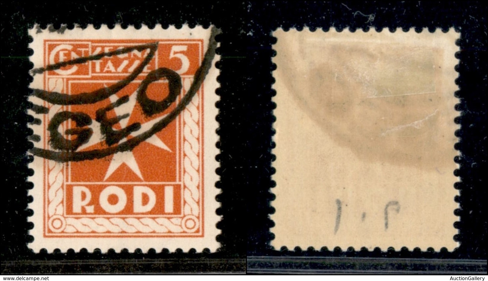 COLONIE - Egeo - 1934 - 5 Cent (1) - Usato - Other & Unclassified