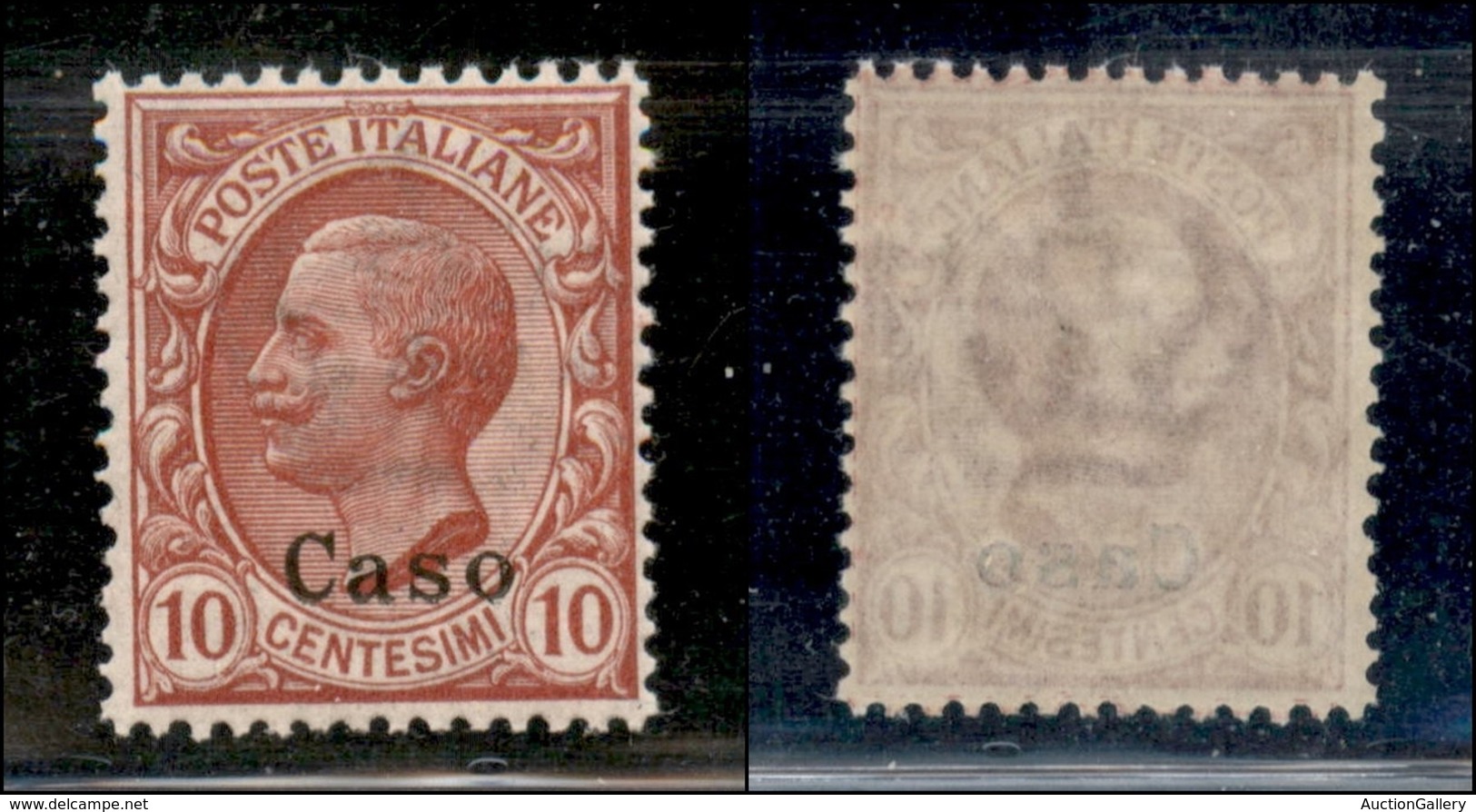 COLONIE - Egeo - Caso - 1912 - 10 Cent Leoni (3) - Gomma Integra - Ottimamente Centrato - Other & Unclassified