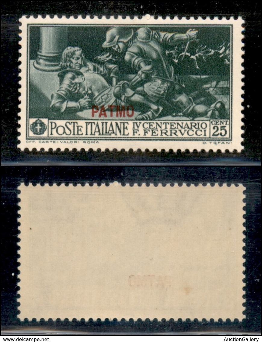 COLONIE - Egeo - Patmo - 1930 - 25 Cent Ferrucci (13) - Gomma Integra - Other & Unclassified