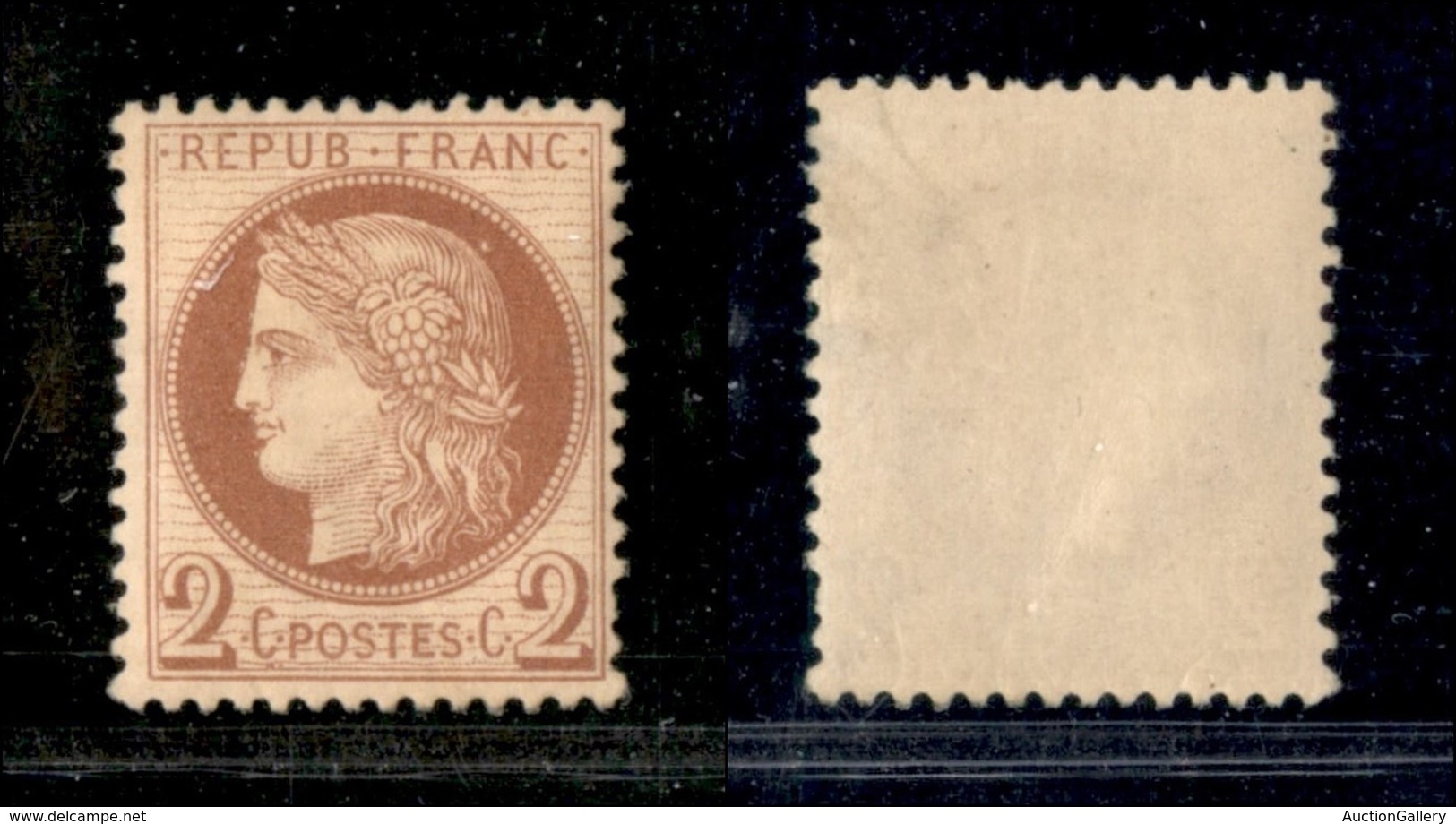 FRANCIA - 1871 - 2 Cent (46) - Gomma Integra - Molto Bello - Otros & Sin Clasificación