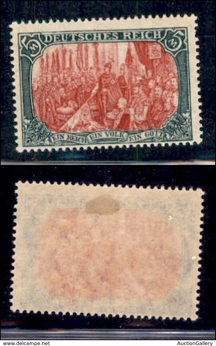 GERMANIA - 1905 - 5 Marchi (97Ab) - Gomma Originale (60) - Other & Unclassified