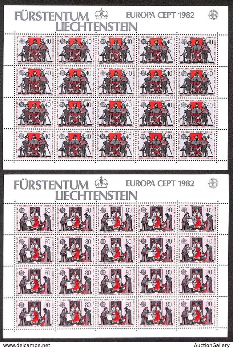 LIECHTENSTEIN - 1982 - Europa (791/792) - Serie Completa In Minifogli - Gomma Integra - Altri & Non Classificati