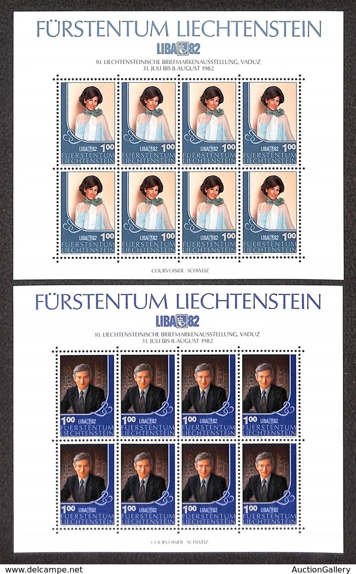 LIECHTENSTEIN - 1982 - LIBA (797/798) - Serie Completa In Minifogli - Gomma Integra - Otros & Sin Clasificación