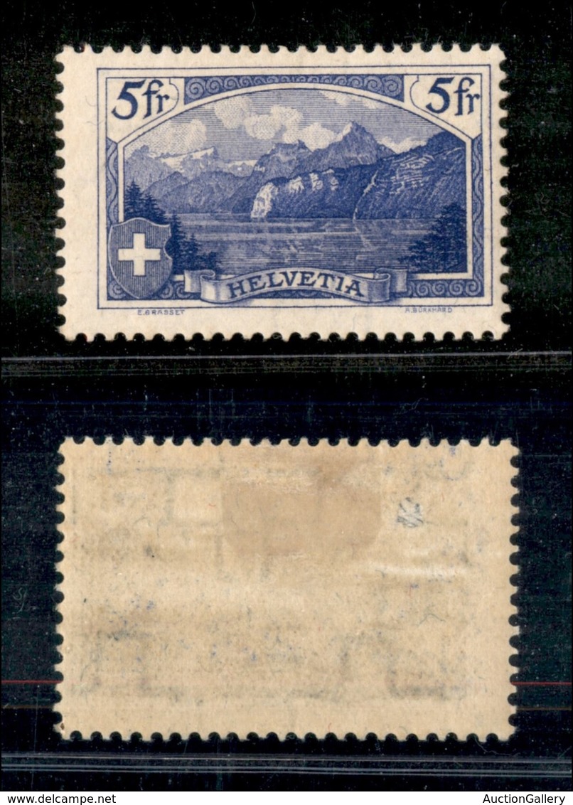 SVIZZERA - 1914 - 5 Franchi Vedute (122) - Nuovo Con Gomma (40) - Altri & Non Classificati