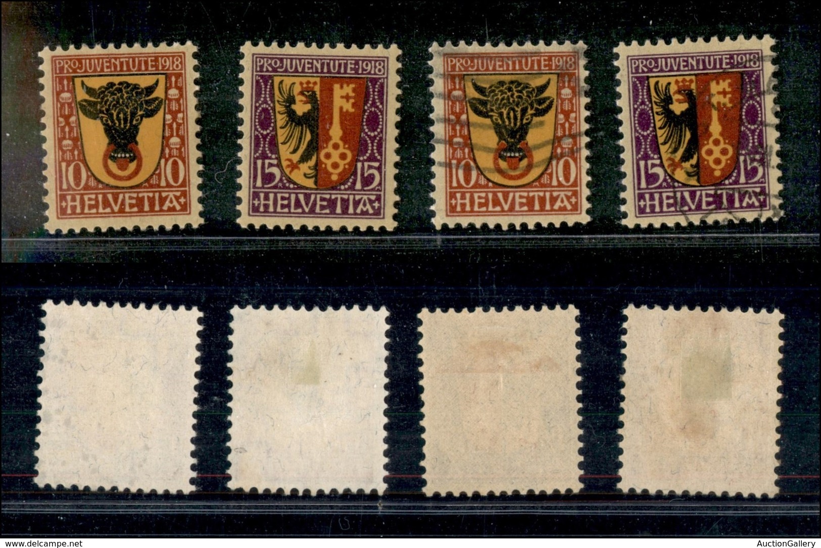 SVIZZERA - 1918 - Pro Juventute (143/144) - 2 Serie Complete - Una Nuova E Una Usata - Other & Unclassified