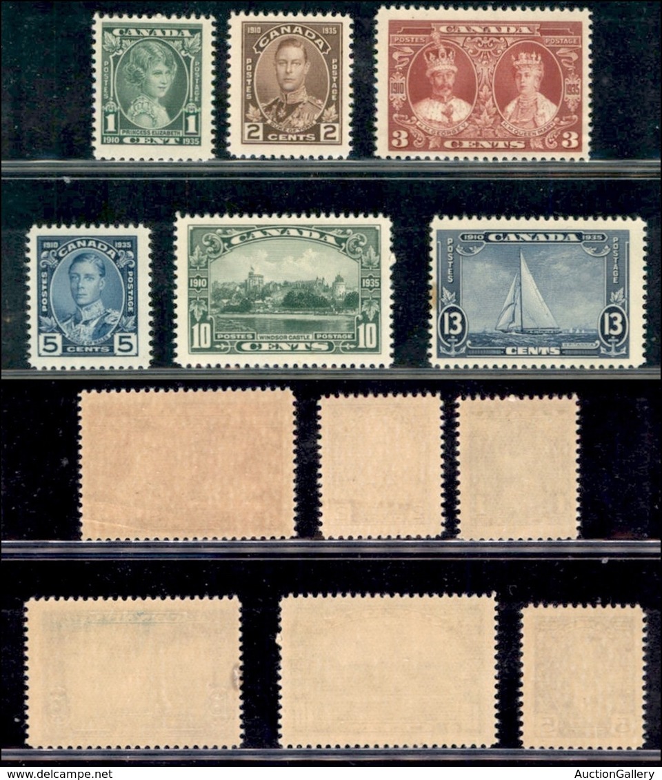 CANADA - 1935 - 25° Anniversario Trono Giorgio V (178/183) - Serie Completa - Gomma Integra - Altri & Non Classificati