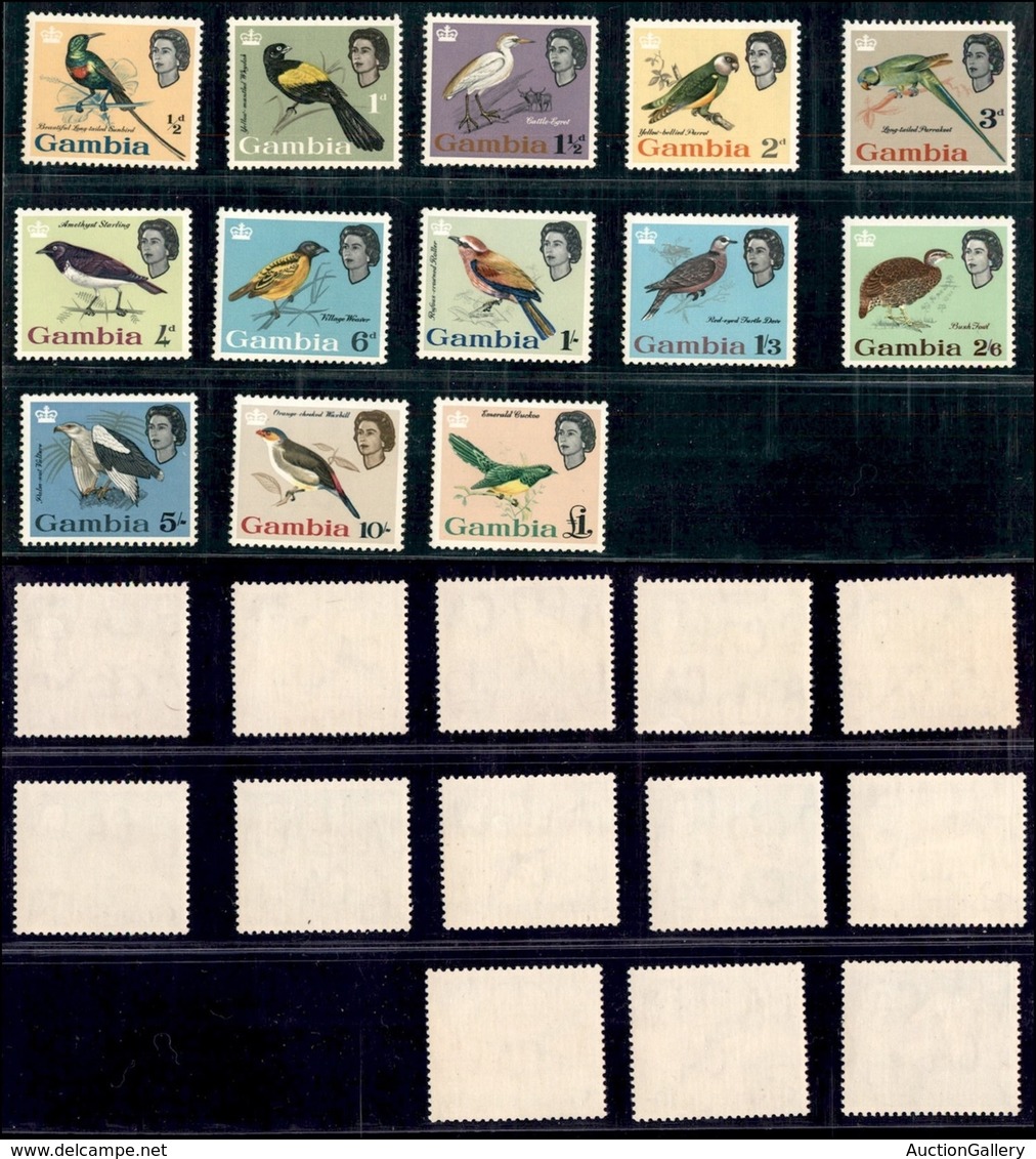 GAMBIA - 1963 - Uccelli (170/182) - Serie Completa - Gomma Integra (100) - Sonstige & Ohne Zuordnung