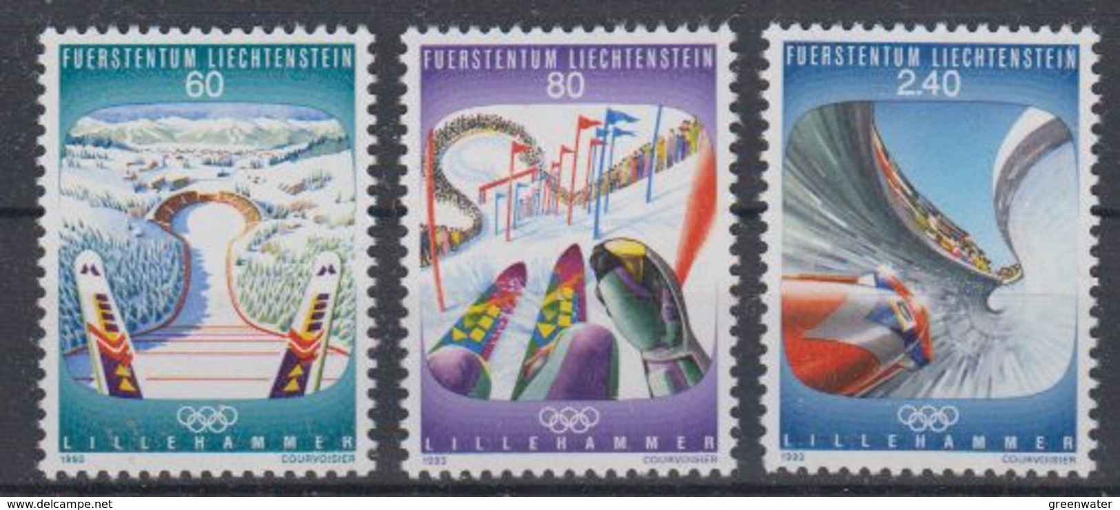 Liechtenstein 1993 Olympic Wintergames 3v ** Mnh (43456) - Ongebruikt