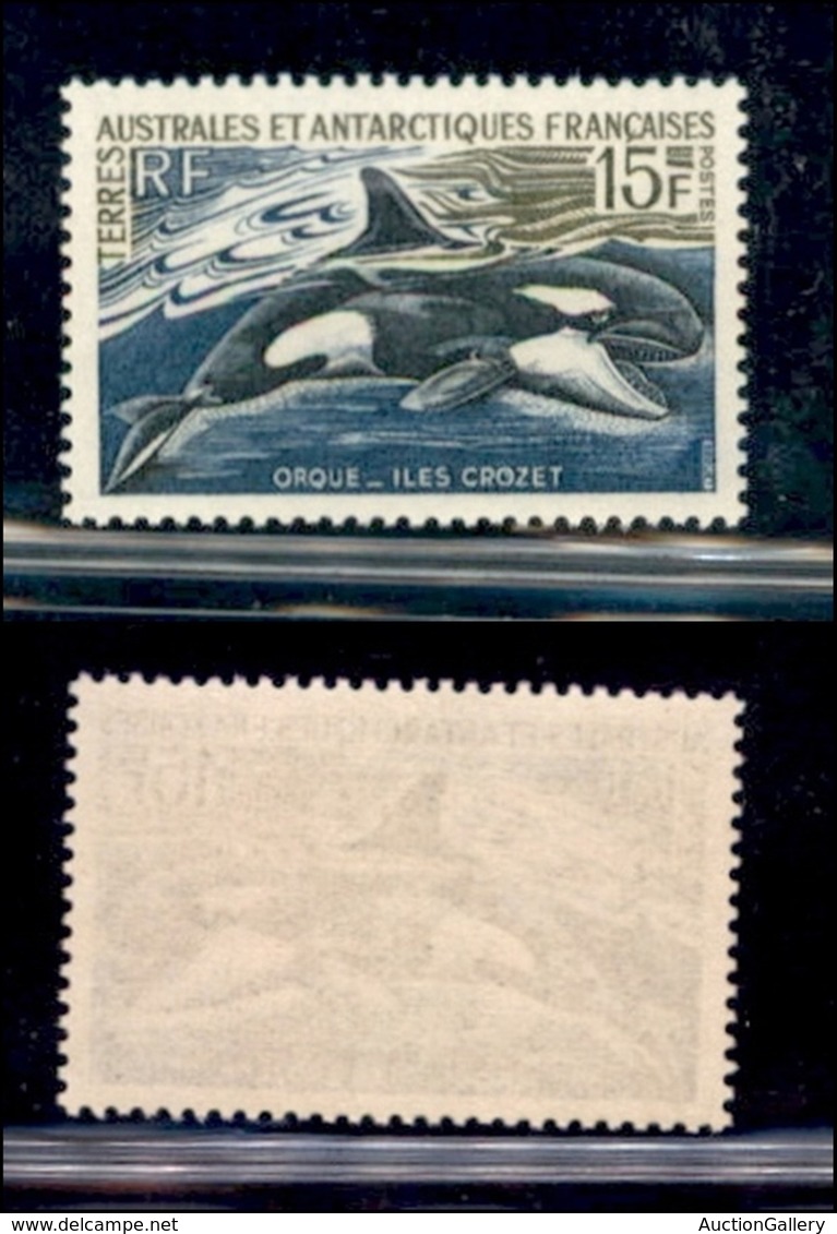 TERRE AUSTRALI E ANTARTICHE FRANCESI - 1969 - 15 Franchi Orca (52) - Gomma Integra (30) - Other & Unclassified