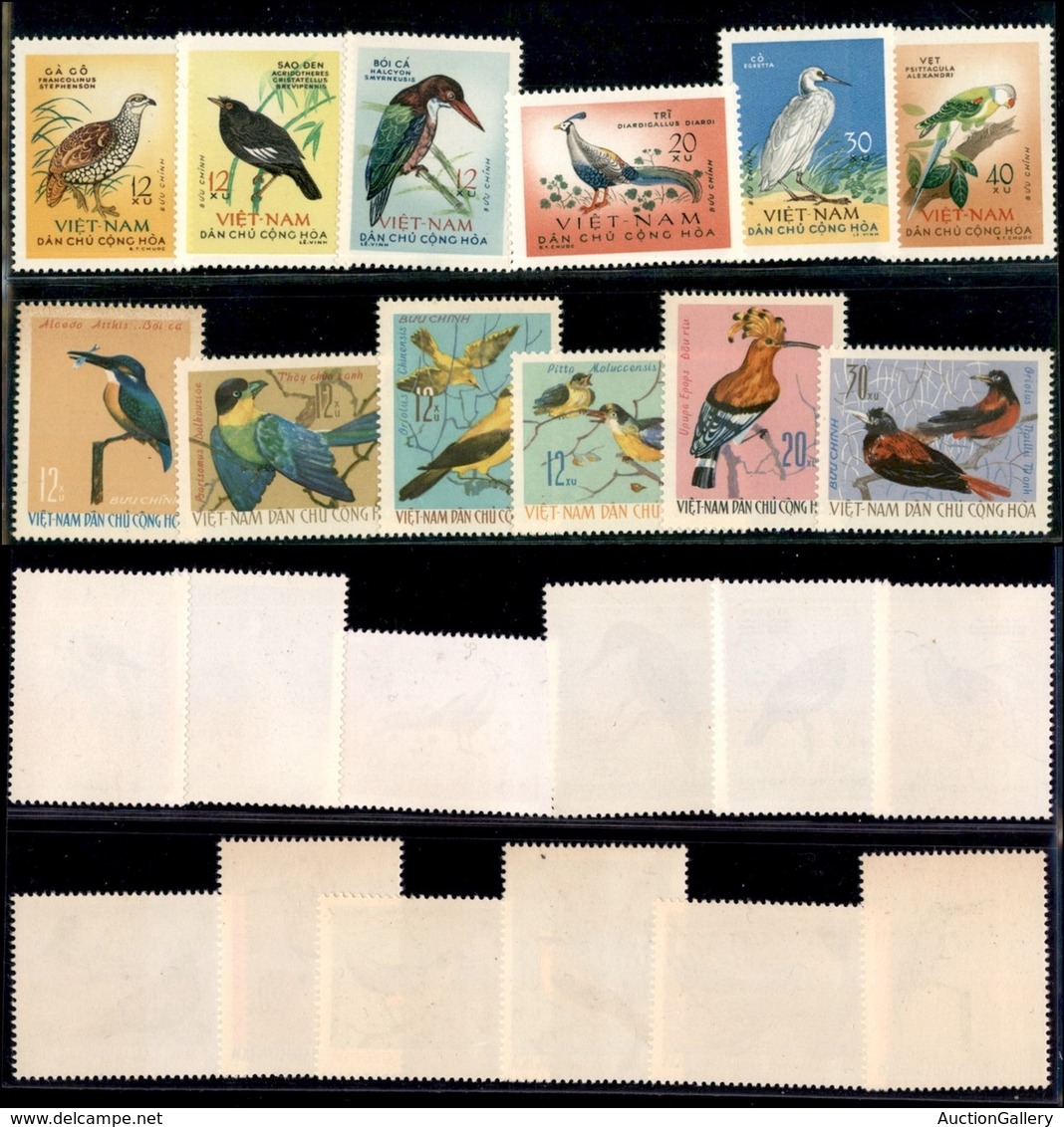 VIETNAM - 1963/1966 - Uccelli (275/280 + 456/461) - 2 Serie Complete - Nuove Senza Gomma (46) - Altri & Non Classificati
