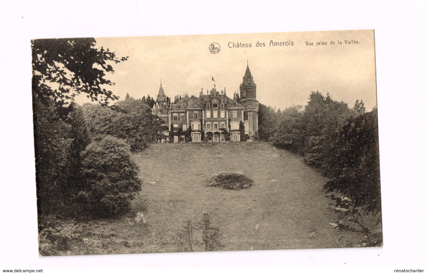 Château Des Amérois.Vue Prise De La Vallée. - Bouillon