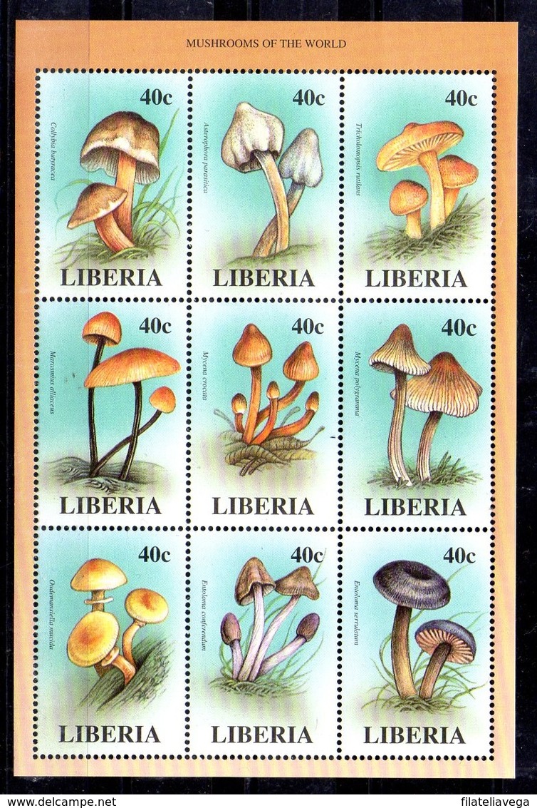 Serie De Liberia N ºYvert 1715/23 ** SETAS (MUSHROOMS) - Hongos