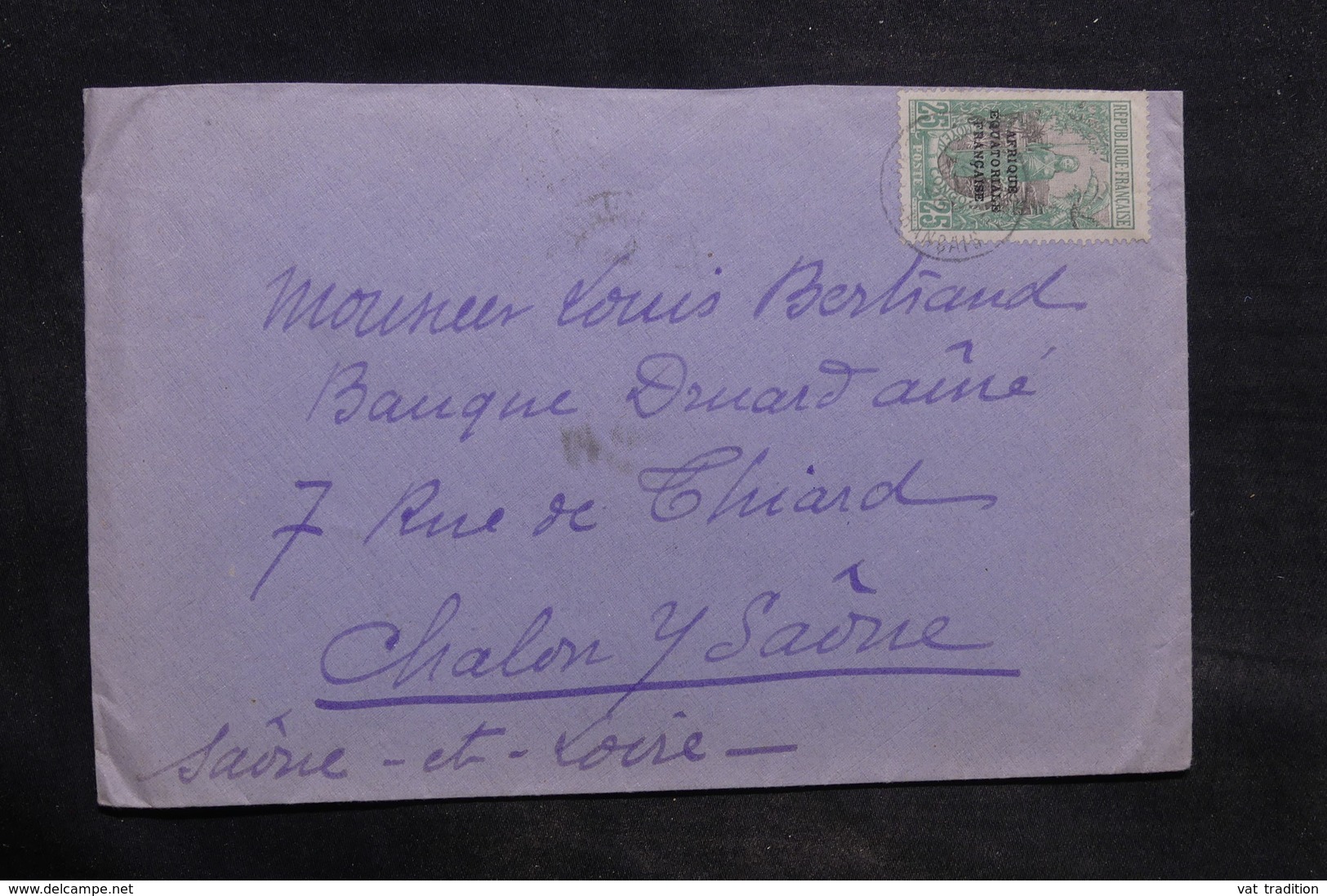 OUBANGUI - Enveloppe Pour La France En 1925,  Affranchissement Plaisant - L 34492 - Cartas & Documentos