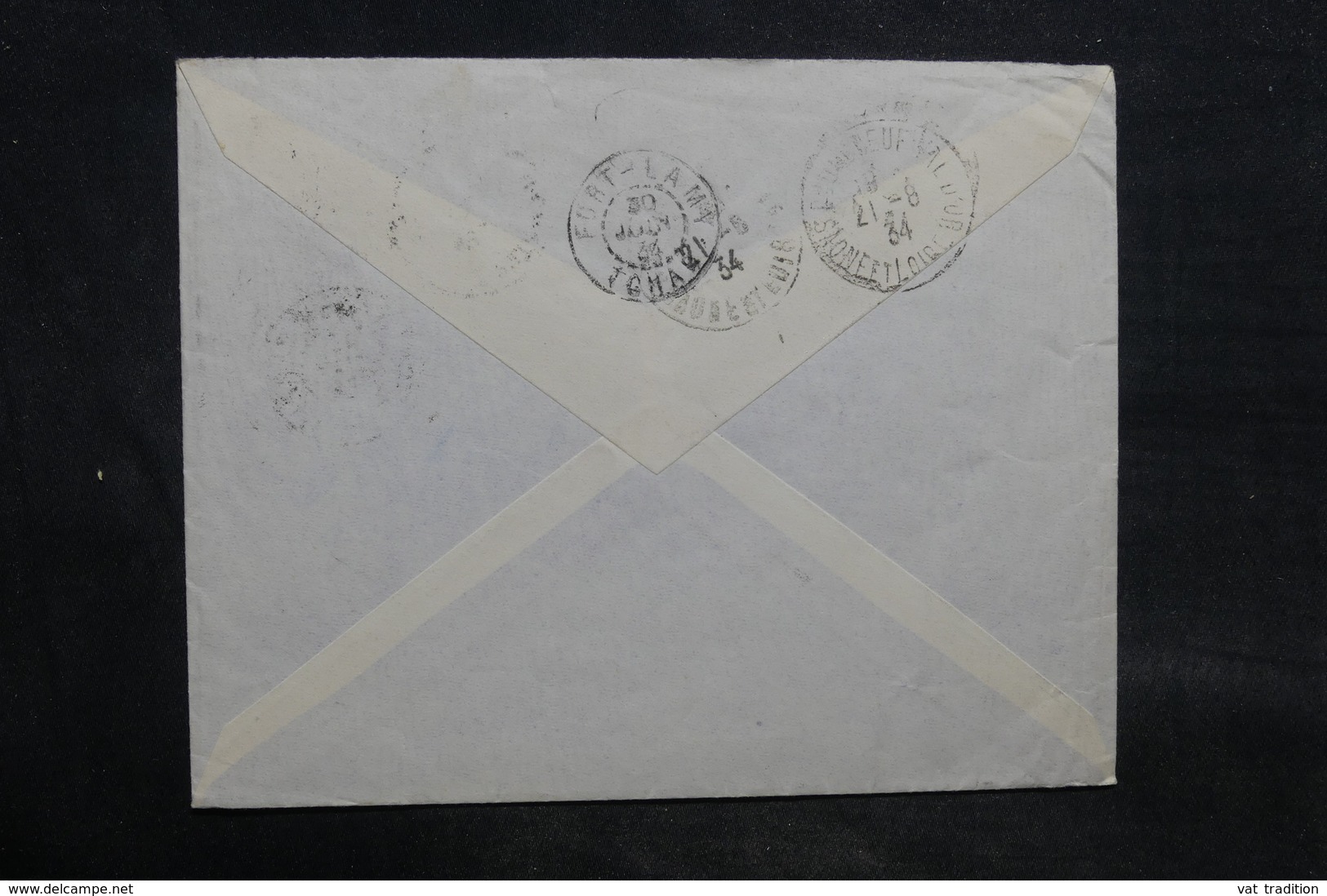 TCHAD - Enveloppe Pour La France En 1934,  Affranchissement Plaisant - L 34495 - Covers & Documents