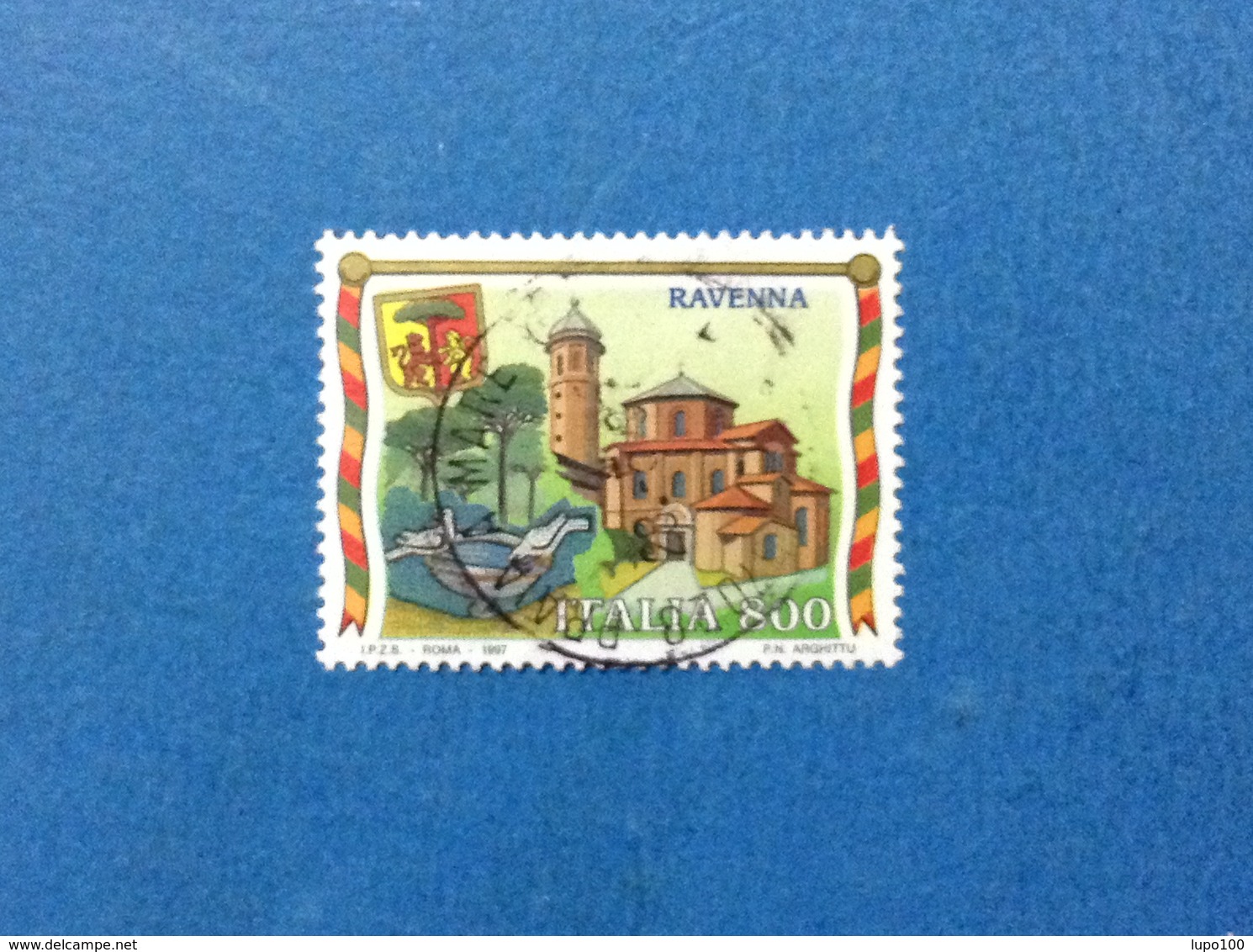 1997 ITALIA FRANCOBOLLO USATO STAMP USED TURISTICA RAVENNA - 1991-00: Oblitérés