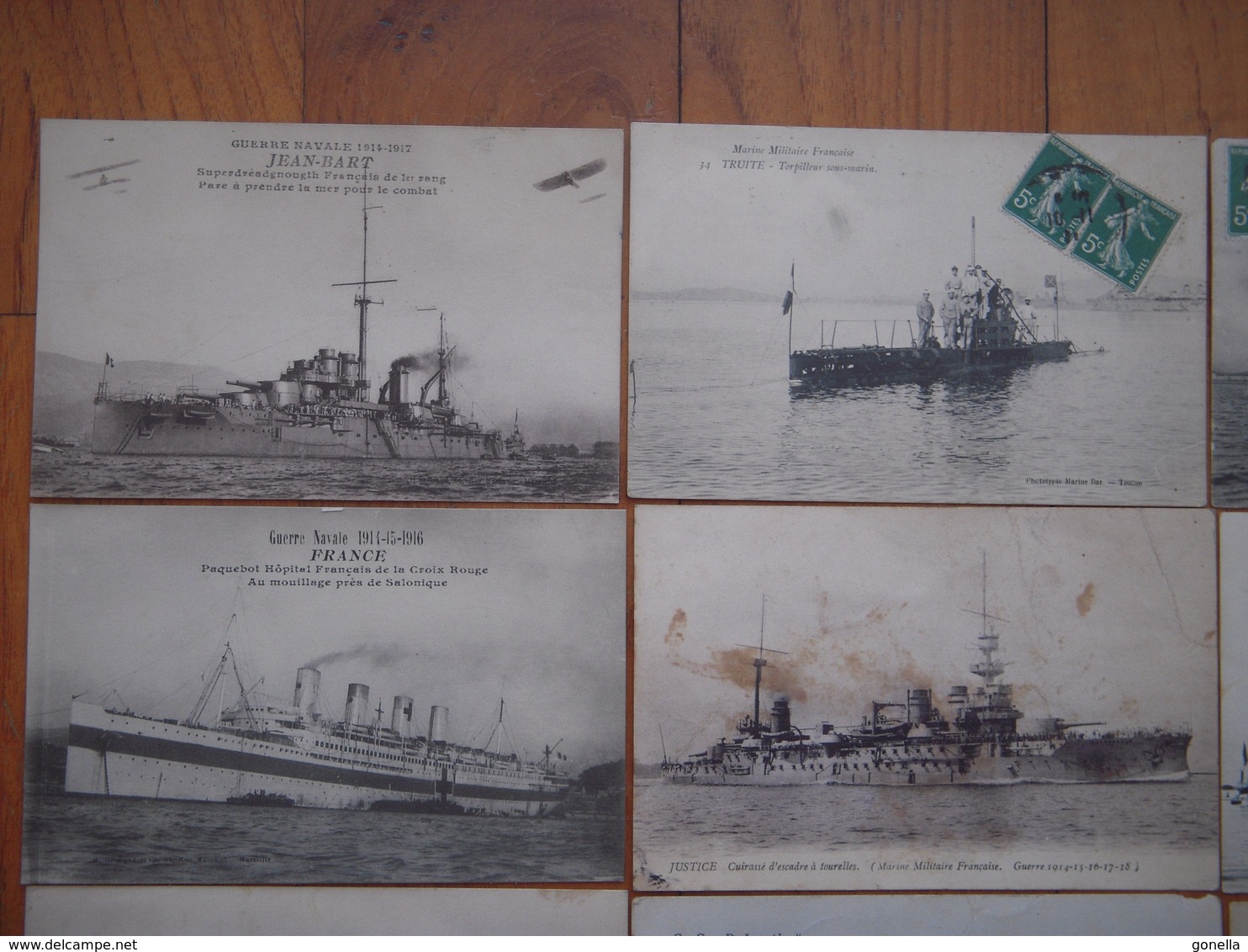 A  SAISIR !!!!  Lot 11 Cartes Navires De Guerre , Marine  ....... - Autres & Non Classés