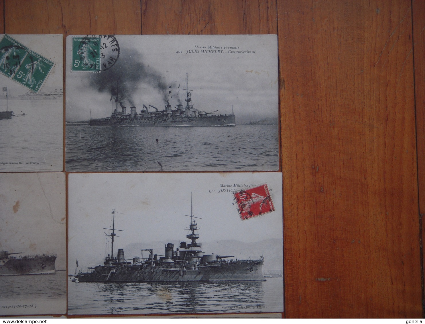 A  SAISIR !!!!  Lot 11 Cartes Navires De Guerre , Marine  ....... - Autres & Non Classés