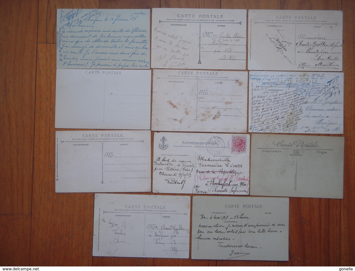 A  SAISIR !!!!  Lot 11 Cartes Navires De Guerre , Marine  ....... - Autres & Non Classés