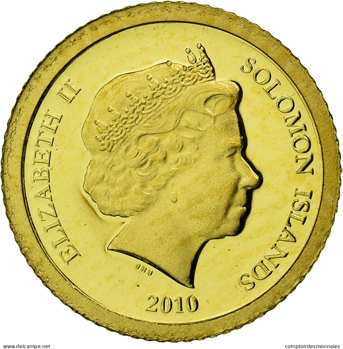 Monnaie, Îles Salomon, Elizabeth II, Jean Paul II Et Mère Térèsa, 5 Dollars - Salomonen