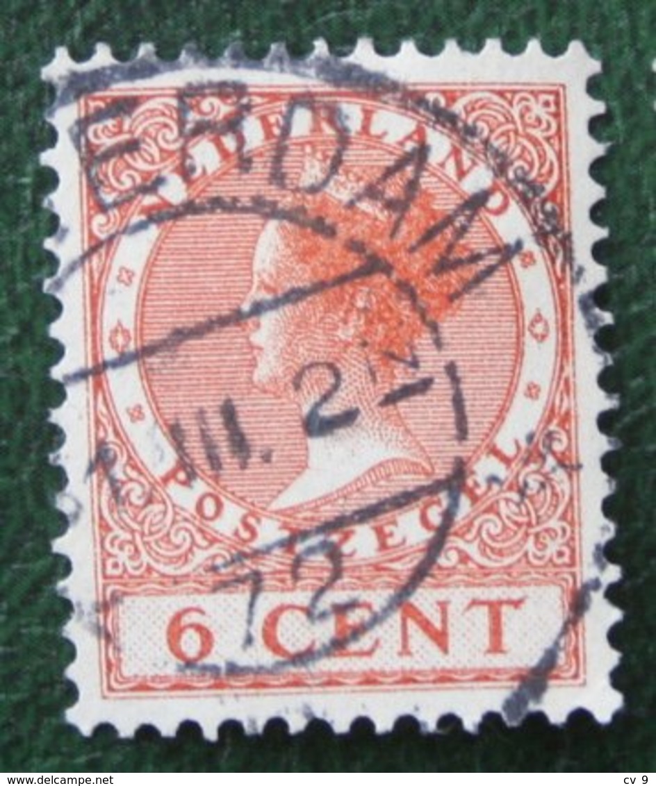 6 Ct Wilhelmina No Watermark NVPH 150 (Mi 152 A) 1924 -1925 1926 Gestempeld / USED NEDERLAND / NIEDERLANDE - Used Stamps