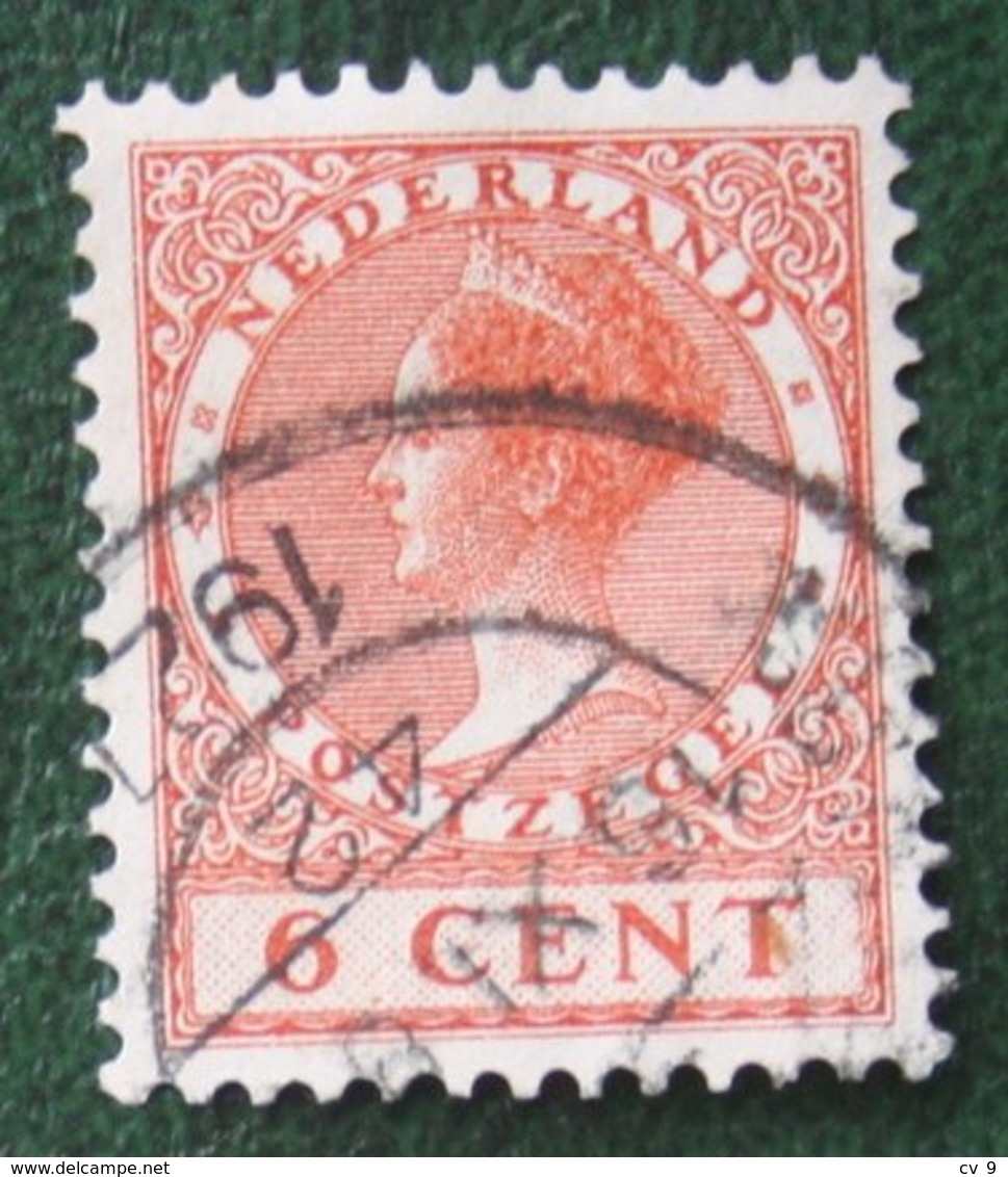 6 Ct Wilhelmina No Watermark NVPH 150 (Mi 152 A) 1924 -1925 1926 Gestempeld / USED NEDERLAND / NIEDERLANDE - Used Stamps