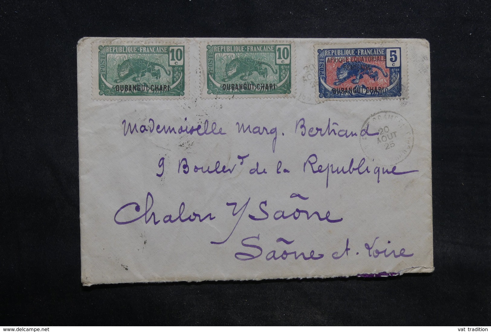 OUBANGUI - Enveloppe De Fort Crampel Pour La France En 1925,  Affranchissement Plaisant - L 34505 - Lettres & Documents