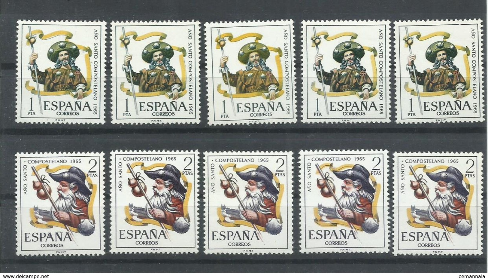 ESPAÑA EDIFIL 1672/73   ( 5 SERIES)  MNH  ** - Nuevos