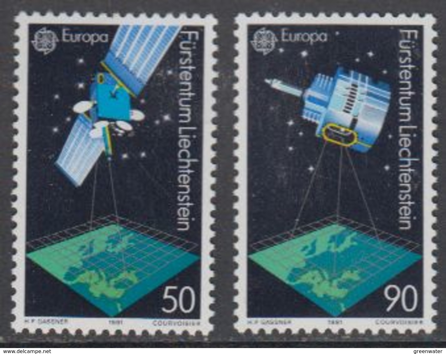 Europa Cept 1991 Liechtenstein 2v ** Mnh (43459A) - 1991