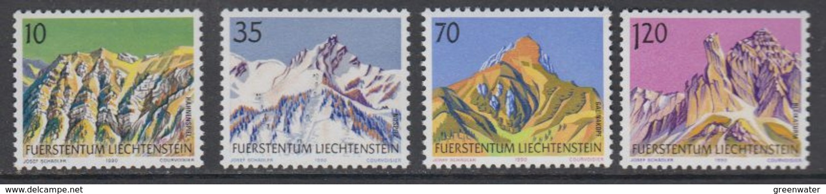 Liechtenstein 1990 Berge III 4v ** Mnh (43459D) - Ongebruikt