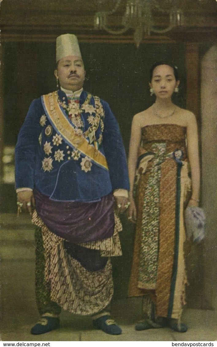 Indonesia, JAVA SURAKARTA SOLO, 10th Susuhunan Ruler Pakubuwono X With Ratu Mas - Indonesië