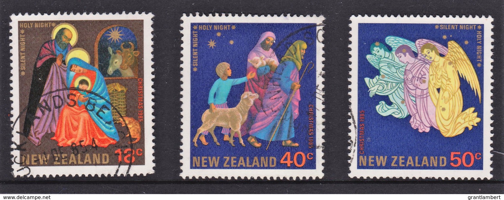 New Zealand 1985 Christmas Set Of 3 Used - - Gebruikt