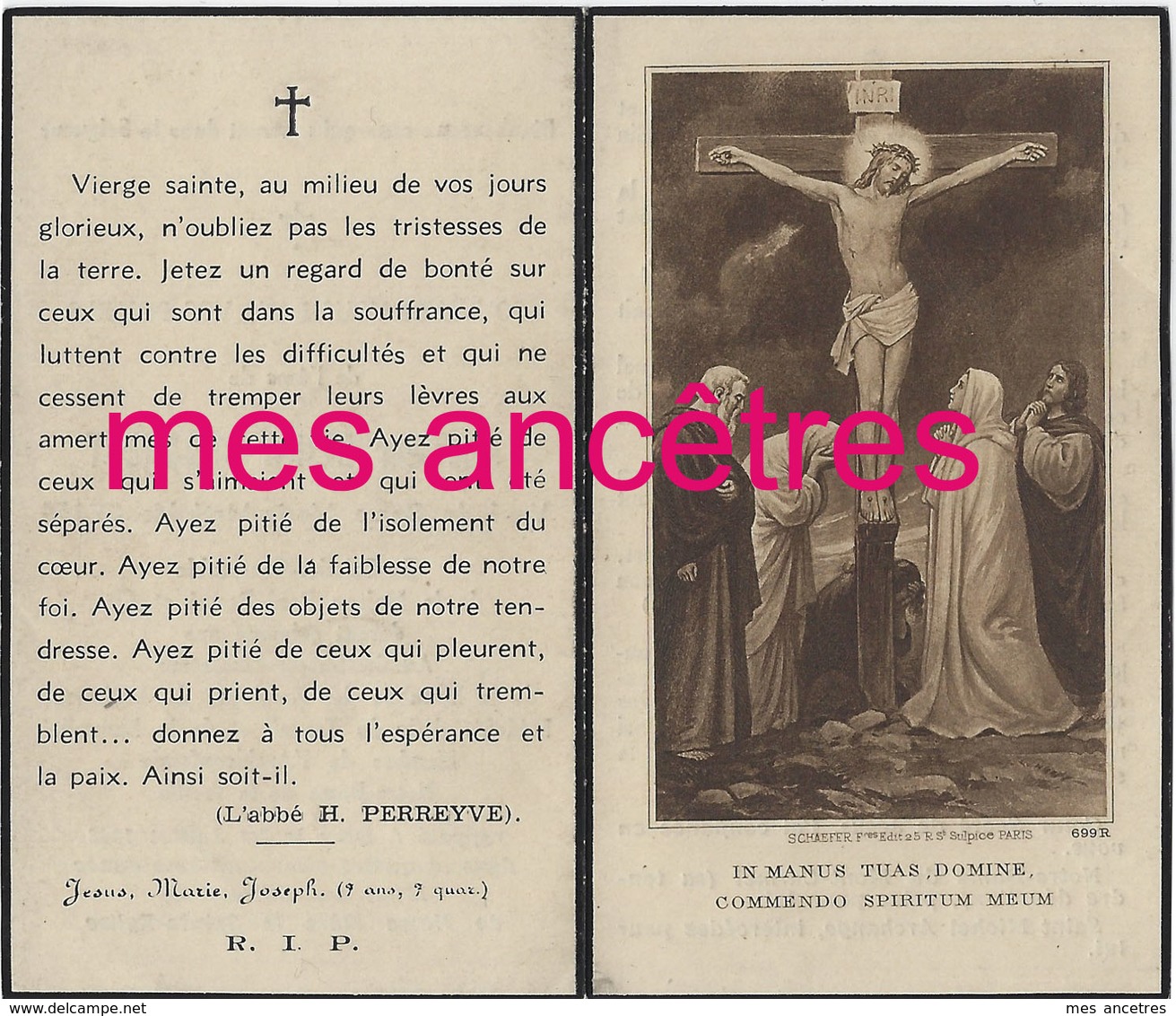 1942 Lille-Désiré SPANNEUT-Maison Paul Rouzé-mutuelle Emplyés Bâtiments-archiconfrérie Notre Dame De La Treille-ep STAES - Décès