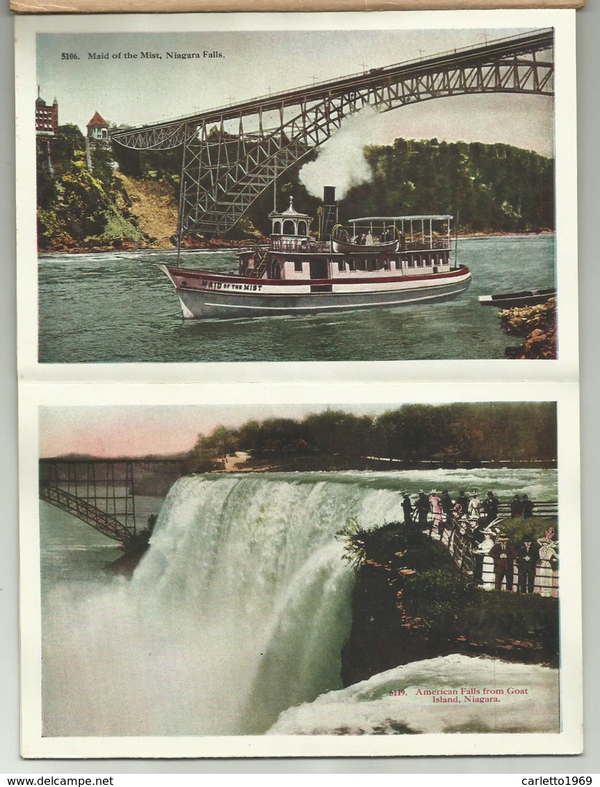 NIAGARA FALLS  SOUVENIR FOLDER 22 PICTURESQUE VIEWS IN COLOR 1915  FG - Niagarafälle