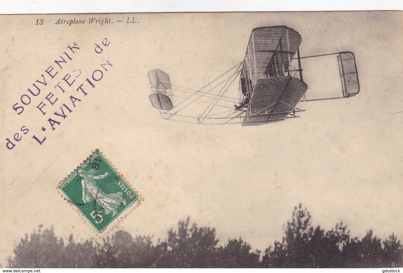 Dijon - Souvenir Des Fêtes D'Aviation - Aéroplane Wright - Autres & Non Classés