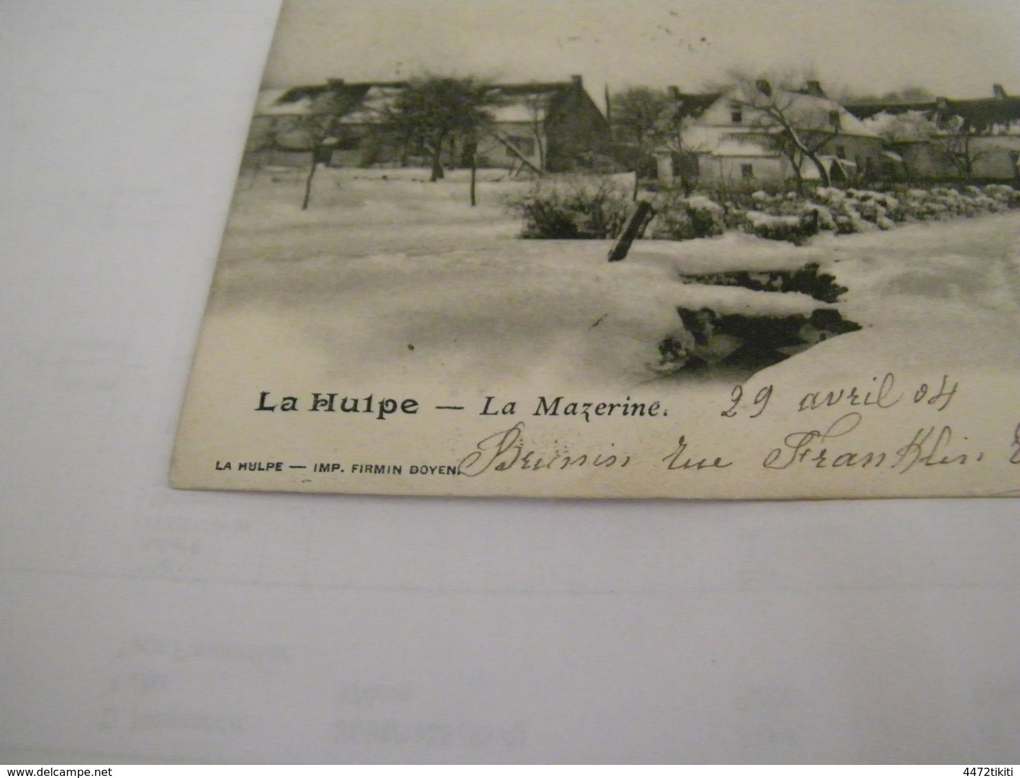 C.P.A.- Belgique - La Hulpe - La Mazerine Sous La Neige - 1904 - SUP (BY 98) - La Hulpe