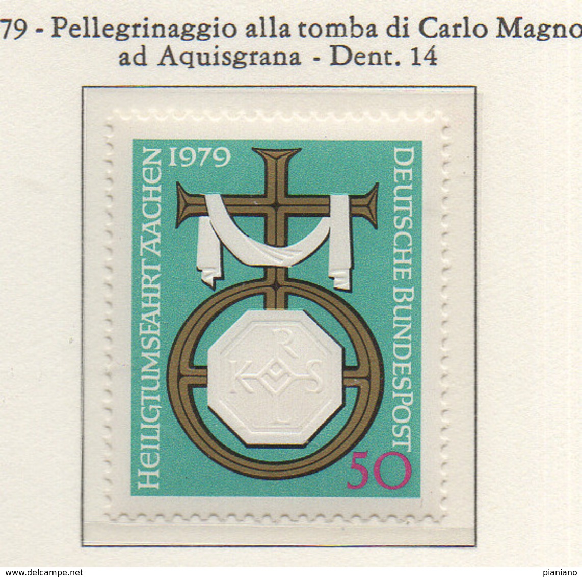 PIA - GERMANIA - 1979 : Pellegrinaggio Alla Tomba Di Carlo Magno Ad Acquisgrana  -  (Yv 863) - Nuovi