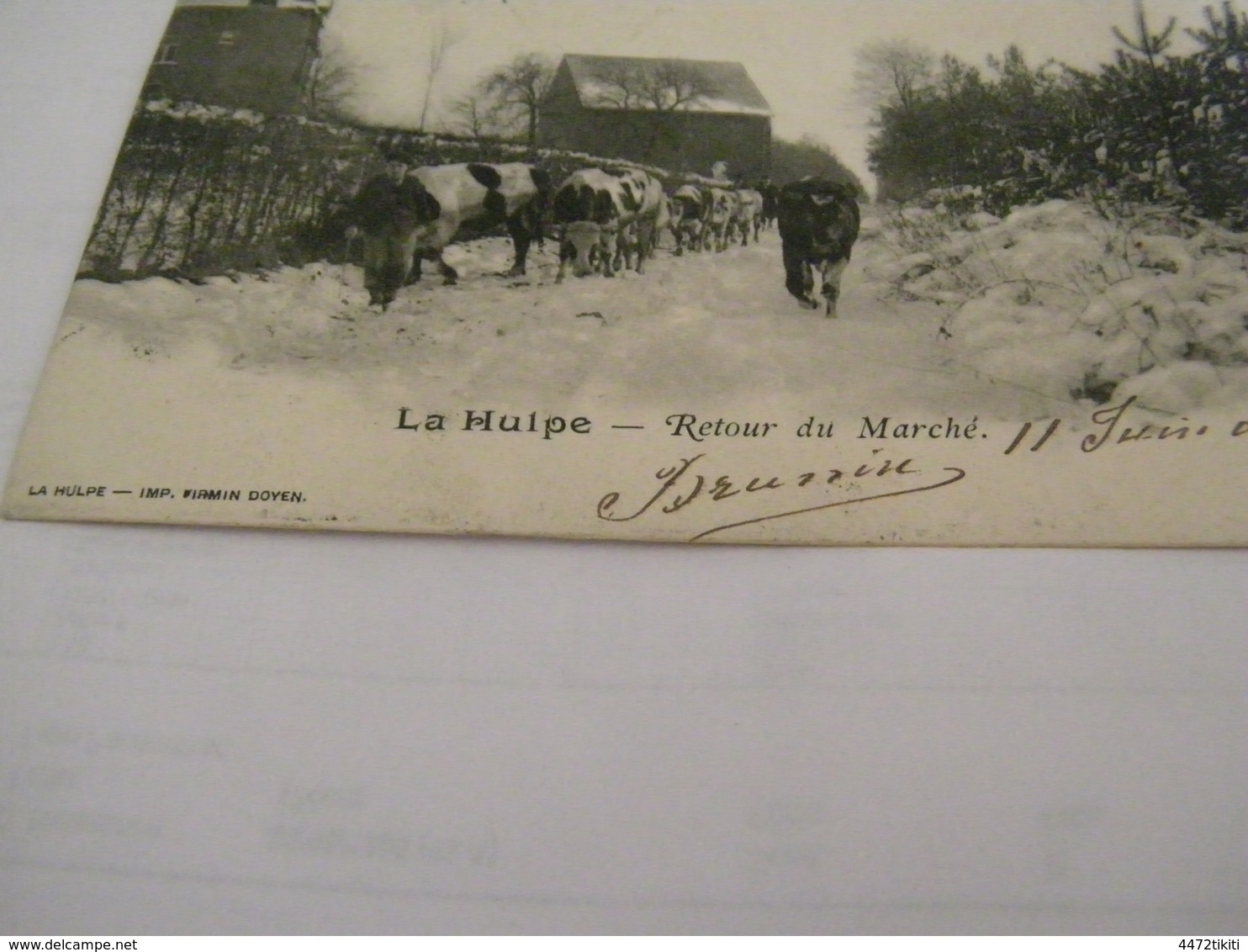 C.P.A.- Belgique - La Hulpe - Retour Du Marché Sous La Neige - 1904 - SUP (BY 99) - La Hulpe