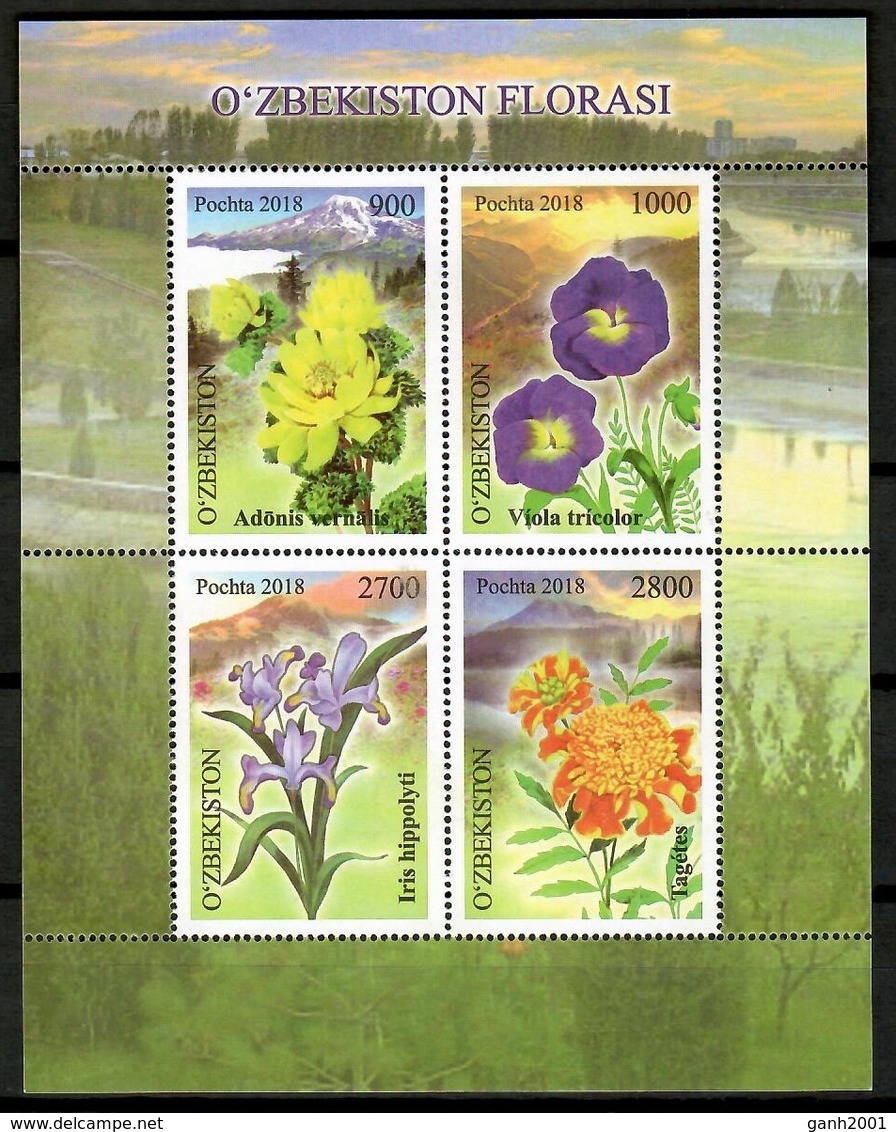 Uzbekistan 2018 / Flowers MNH Blumen Flores Fleurs / Cu12124  41-35 - Otros & Sin Clasificación