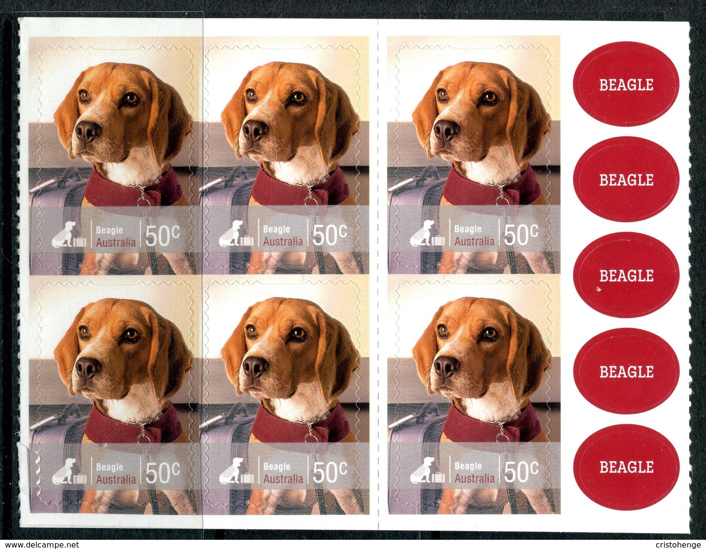 Australia 2008 Working Dogs - 50c Beagle - Block MNH (SG 3007) - Neufs