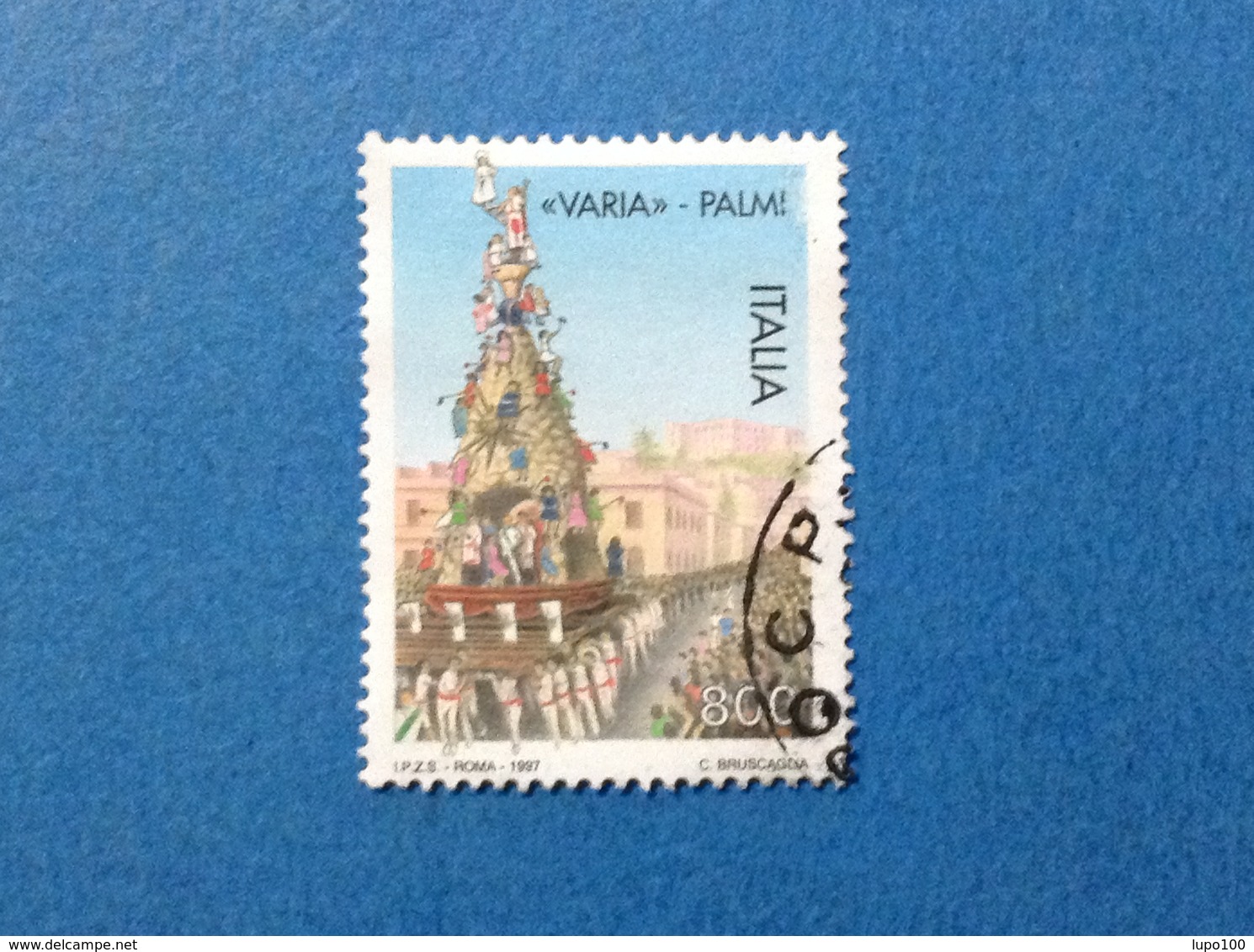 1997 ITALIA PALMI LA VARIA FRANCOBOLLO USATO STAMP USED - 1991-00: Usati