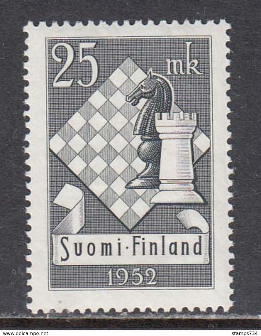 Finland 1952 - 10. Schach-Olympiade, Mi-Nr. 412, MNH** - Unused Stamps