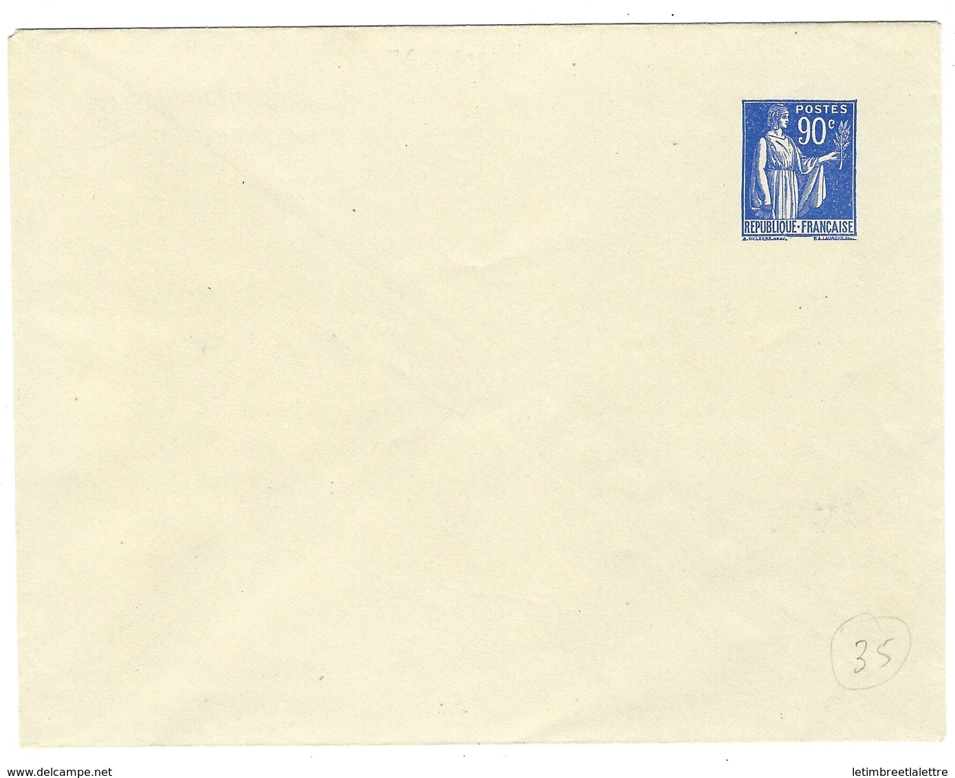 France, Entier Postal, Enveloppe , F3, Papier Blanc Intérieur Mauve - Standaardomslagen En TSC (Voor 1995)