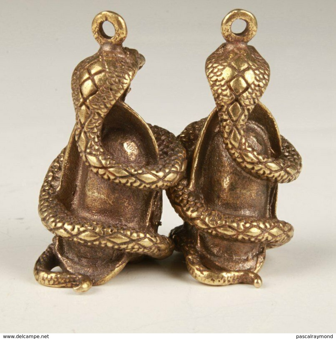 COBRA Figurine Pendentif Cool  BRONZE 2,50  EUROS PIECE - Arte Asiático