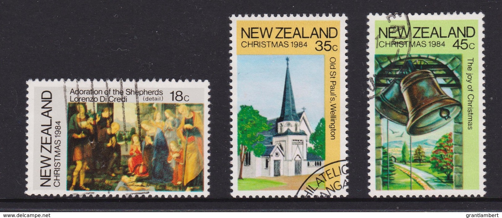 New Zealand 1984 Christmas Set Of 3 Used - Gebraucht