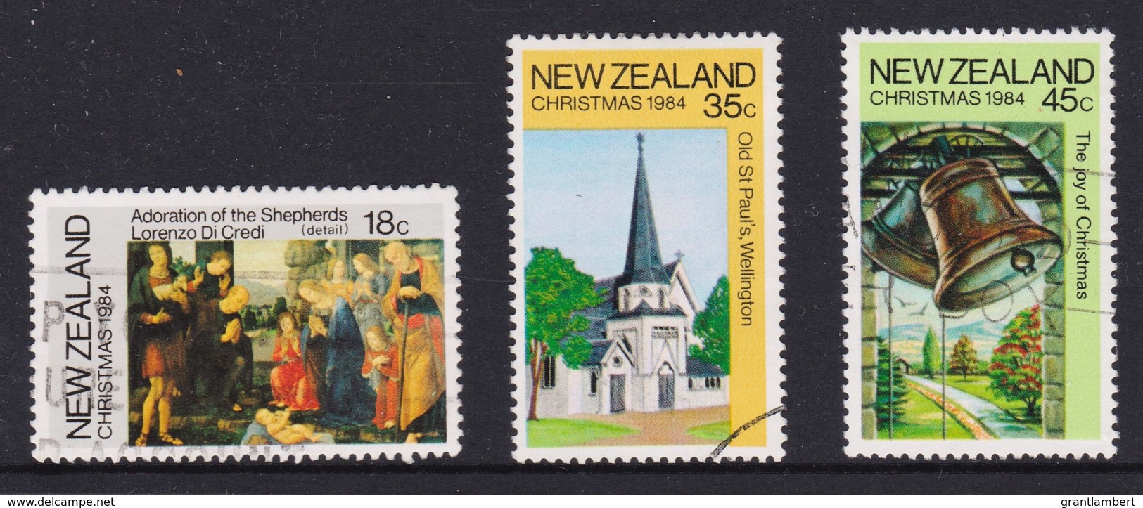 New Zealand 1984 Christmas Set Of 3 Used - - - Used Stamps