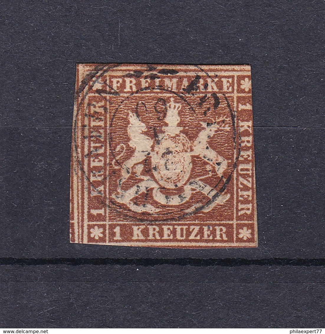 Wuerttemberg - 1857 - Michel Nr. 6 - 100 Euro - Sonstige & Ohne Zuordnung