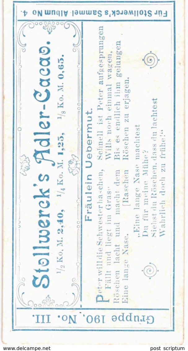 Vieux papiers - chromo Chocolat Stollwerck's - série de  6 chromos gruppe 190