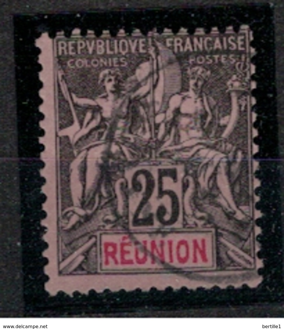 REUNION        N°  YVERT    39     OBLITERE       ( O   2/24 ) - Used Stamps