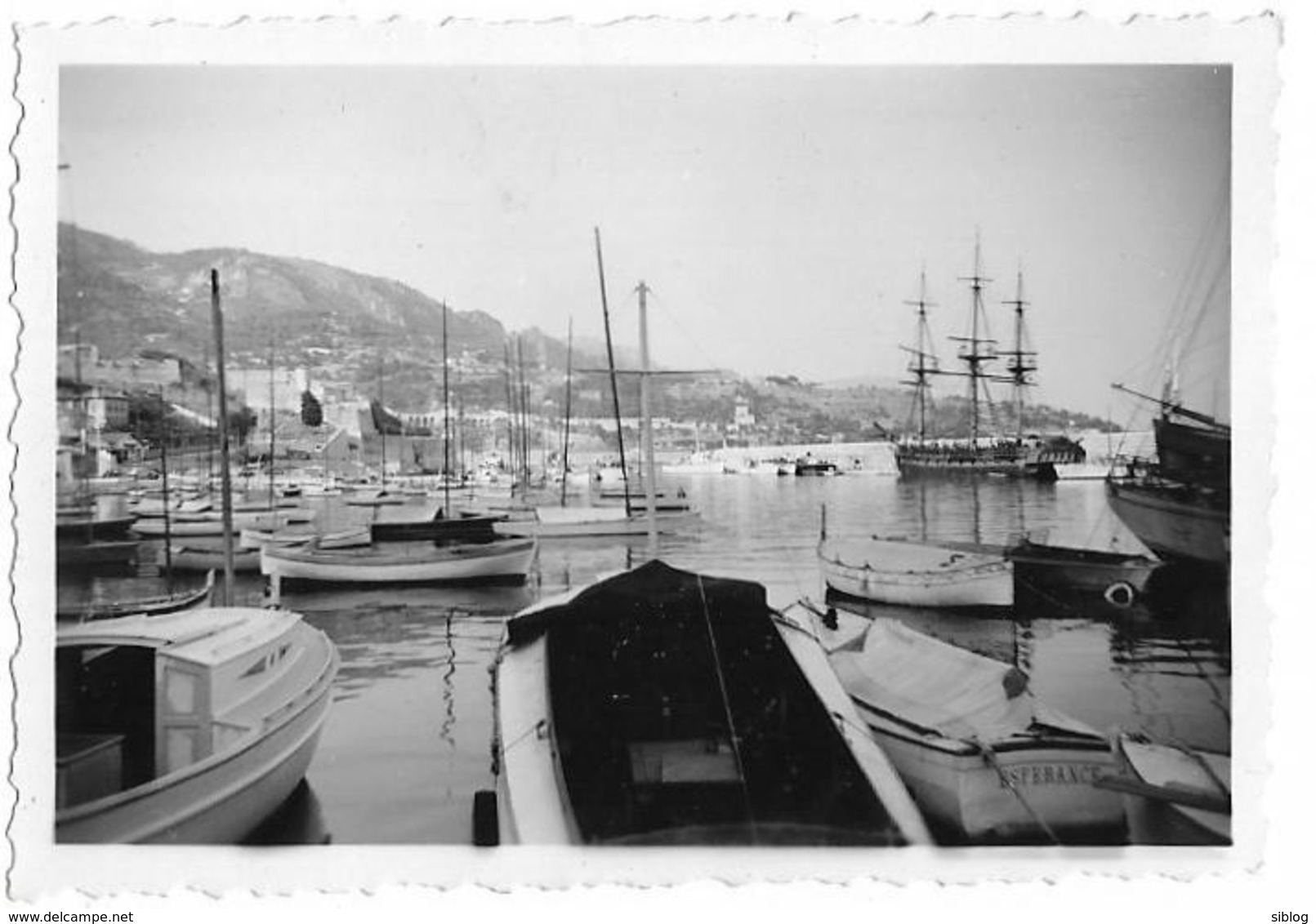 PHOTO - Port - Bateaux, Voilier - Ft 8,5 X 6 Cm - Autres & Non Classés